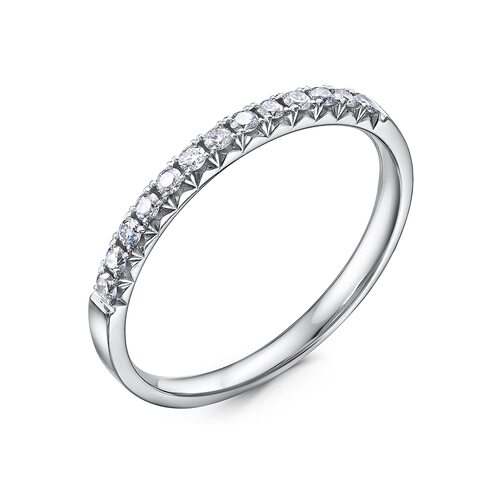 Кольцо с бриллиантами из белого золота 585 пробы