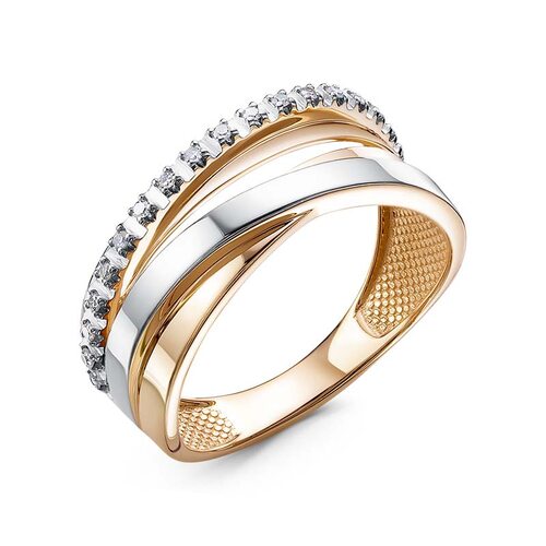 Кольцо с бриллиантами из золота 585 пробы