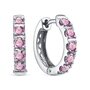 Серьги с розовыми сапфирами из белого золота 585 пробы арт. 5-6644-103-2Б-СапРоз