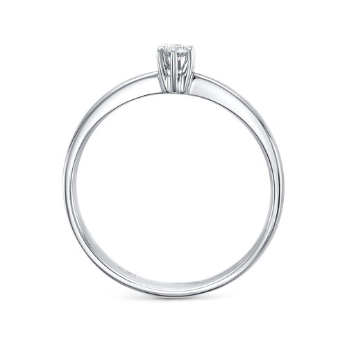 Кольцо с бриллиантом из белого золота 585 пробы