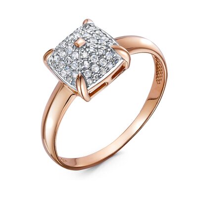 Кольцо с бриллиантами из золота 585 пробы