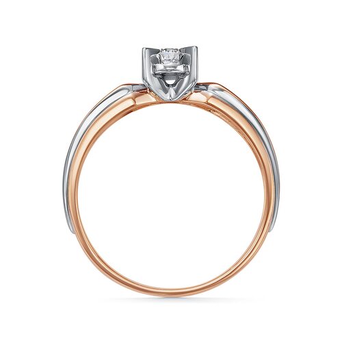 Кольцо с бриллиантом из золота 585 пробы