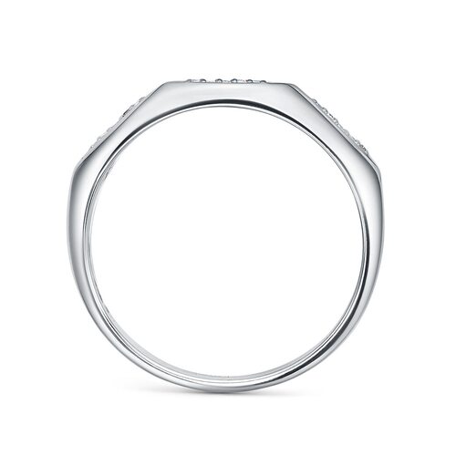 Кольцо с бриллиантами из белого золота 585 пробы