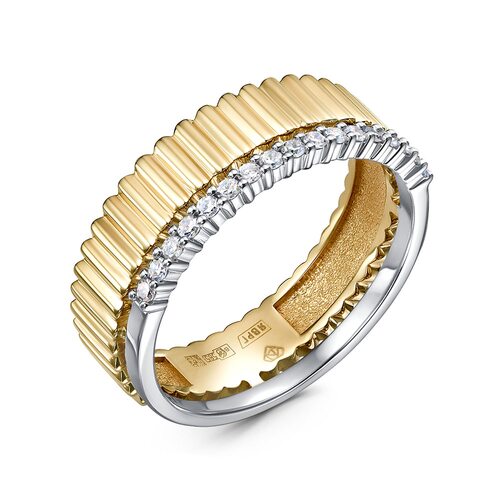 Кольцо с бриллиантами из золота 585 пробы