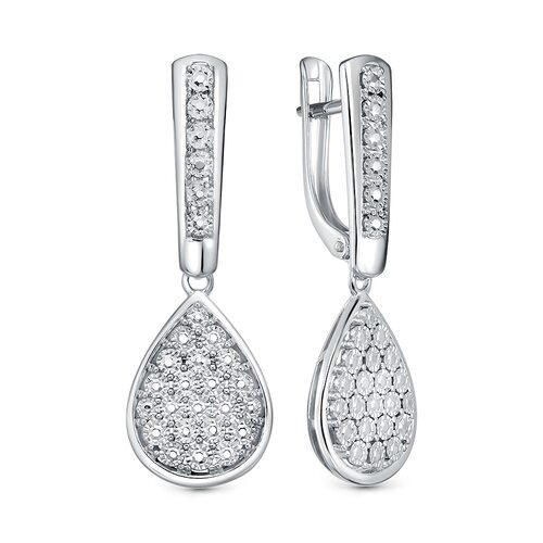 Серьги из белого золота 585 пробы