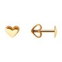 Серьги "Сердца" из золота 585 пробы
