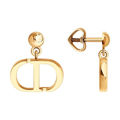 Серьги из золота 585 пробы