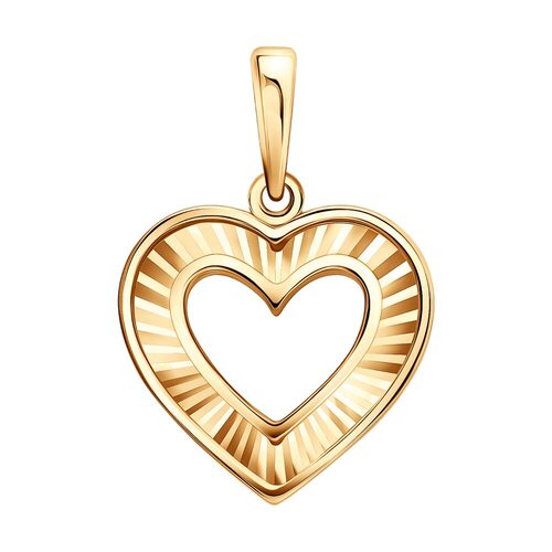 Подвеска "Сердце" из золота 585 пробы