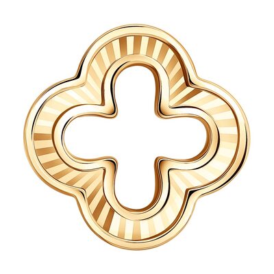 Подвеска "Клевер" из золота 585 пробы