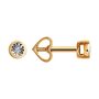 Серьги с бриллиантом из золота 585 пробы арт. 51-222-01080-2