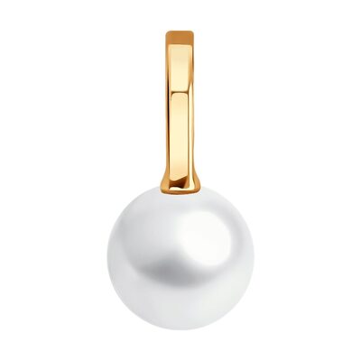 Подвеска с жемчугом из золота 585 пробы