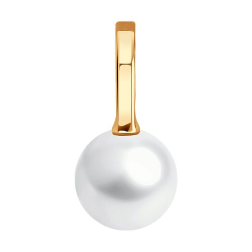 Подвеска с жемчугом из золота 585 пробы