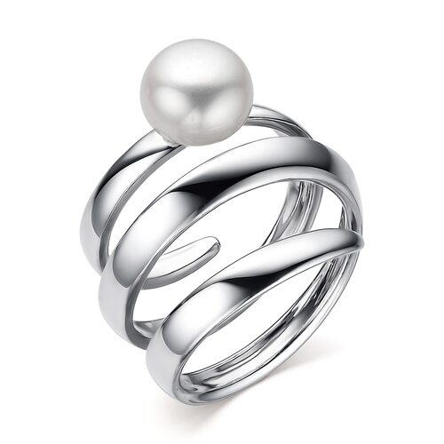 Кольцо с жемчугом из серебра 925 пробы