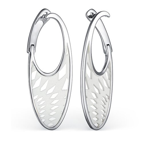 Серьги с эмалью из серебра 925 пробы