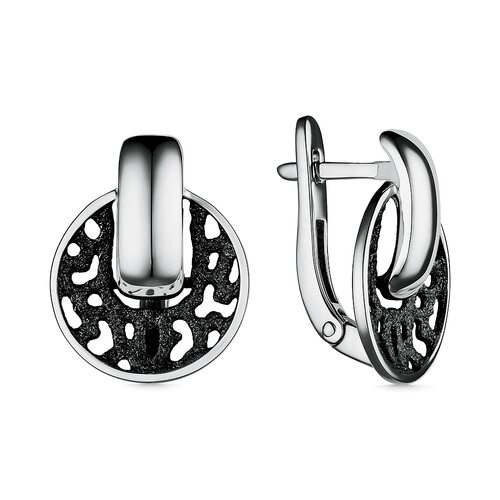 Серьги с эмалью из серебра 925 пробы