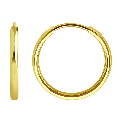 Серьги из желтого золота 585 пробы