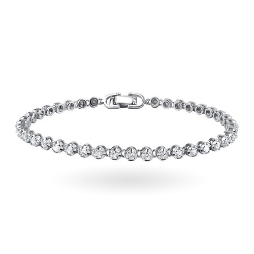 Браслет с бриллиантами из белого золота 585 пробы