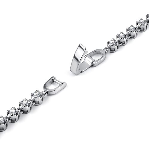 Браслет с бриллиантами из белого золота 585 пробы