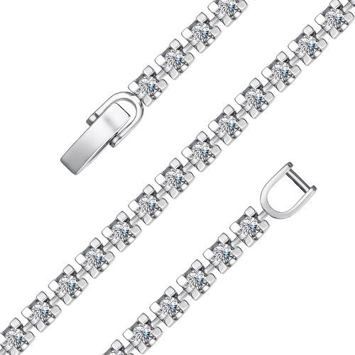 Браслет с бриллиантаим из белого золота 585 пробы