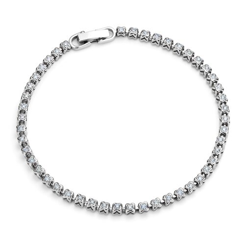 Браслет с бриллиантами из белого золота 585 пробы