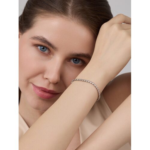 Браслет с бриллиантами из белого золота 585 пробы