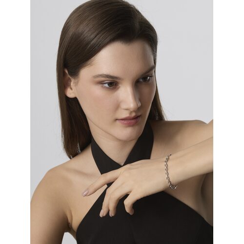 Браслет с бриллиантами из белого золота 585 пробы