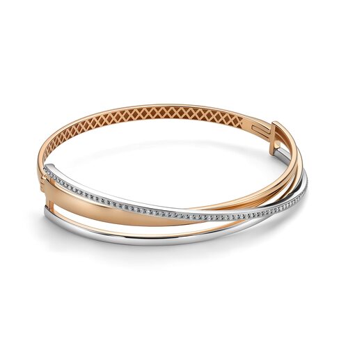 Браслет с бриллиантами из золота 585 пробы арт. 55431-100