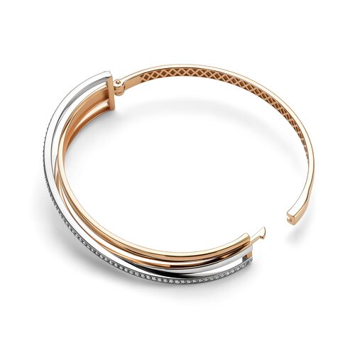 Браслет с бриллиантами из золота 585 пробы арт. 55431-100