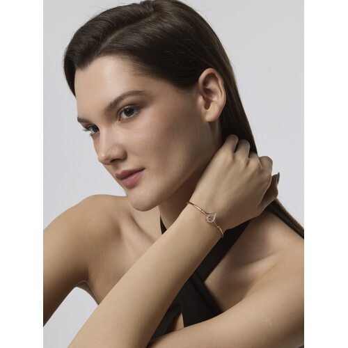 Браслет с танцующим бриллиантом из золота 585 пробы арт. 55864-100