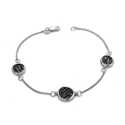 Браслет с эмалью из серебра 925 пробы