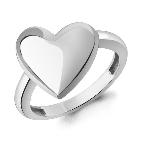 Кольцо "Сердце" из серебра 925 пробы
