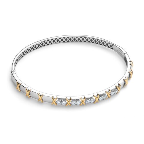 Браслет с бриллиантами из золота 585 пробы