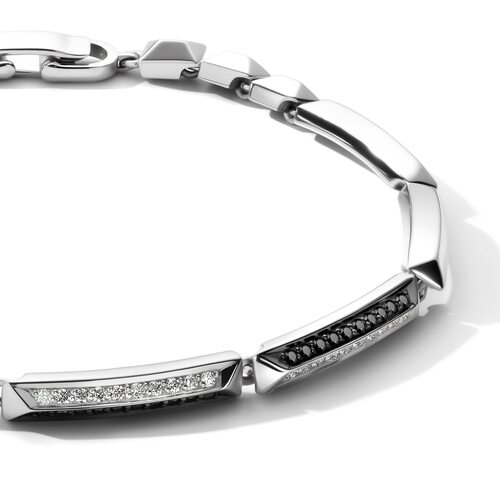 Браслет с бриллиантами из белого золота 585 пробы