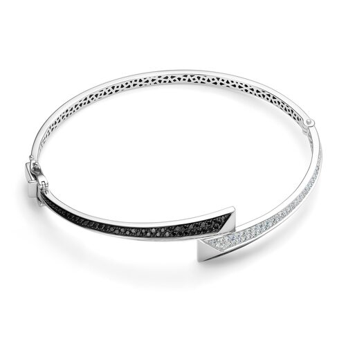 Браслет с бриллиантами из белого золота 585 пробы