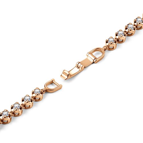 Браслет с бриллиантами из золота 585 пробы арт. 56325-100