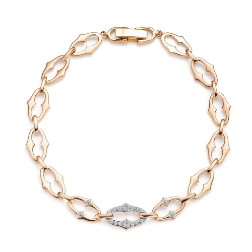 Браслет с бриллиантами из золота 585 пробы