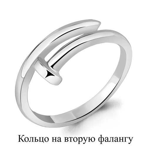 Кольцо "Гвоздь" на вторую фалангу из серебра 925 пробы 