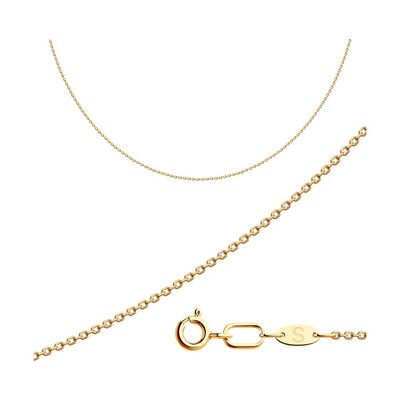 Цепь плетения "Якорное" из золота 585 пробы