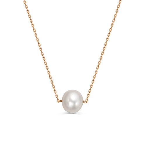 Колье с жемчугом из золота 585 пробы