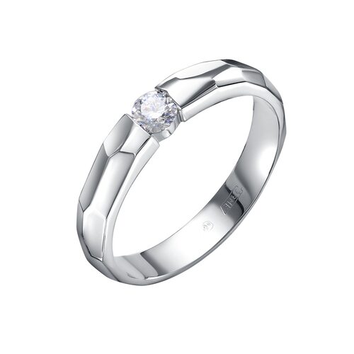 Кольцо с бриллиантом из платины 950 пробы