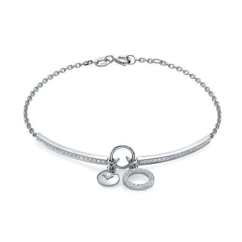 Браслет с бриллиантами из белого золота 585 пробы