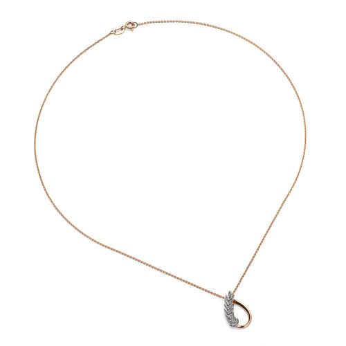 Колье с бриллиантами из золота 585 пробы арт. 64422-100