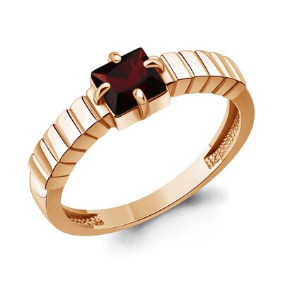 Кольцо с гранатом из золота 585 пробы