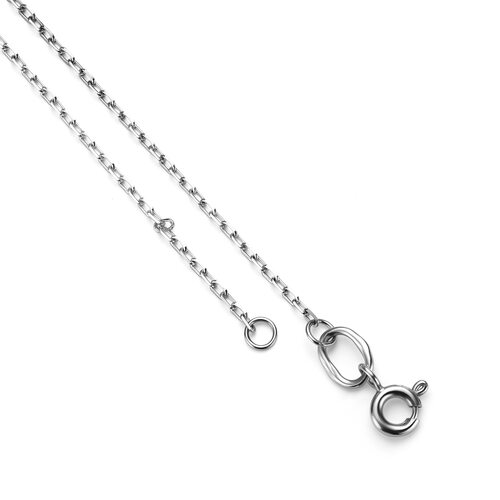 Колье "Сердце" с бриллиантами из белого золота 585 пробы