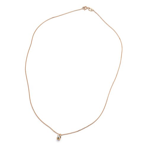 Колье с бриллиантом из золота 585 пробы