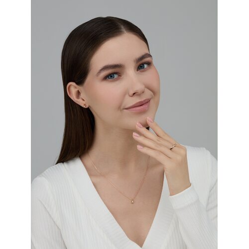 Колье с бриллиантом из золота 585 пробы