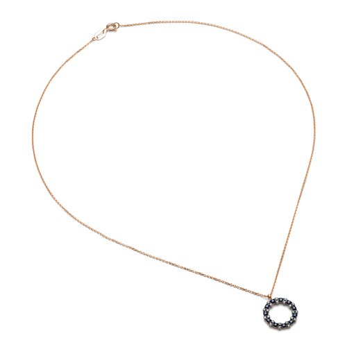 Колье с сапфирами и бриллиантами из золота 585 пробы