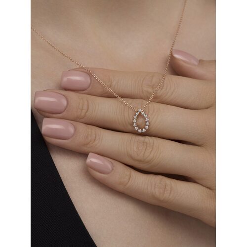 Колье с бриллиантами из золота 585 пробы