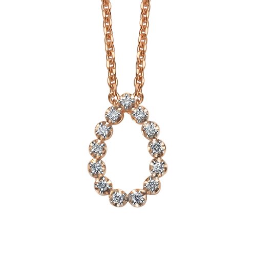 Колье с бриллиантами из золота 585 пробы