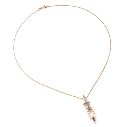 Колье с бриллиантами из золота 585 пробы